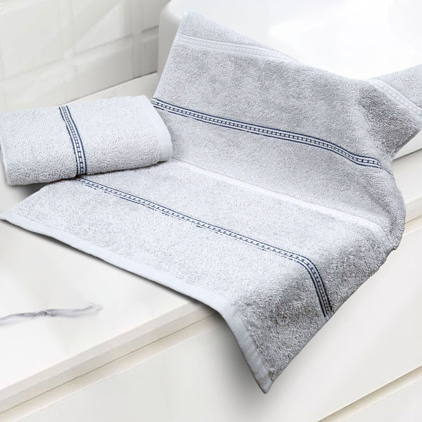 Urban Comfort 2 Pc Hand Towel Set, Disty Grey| 450 GSM Cotton|Dry Fast
