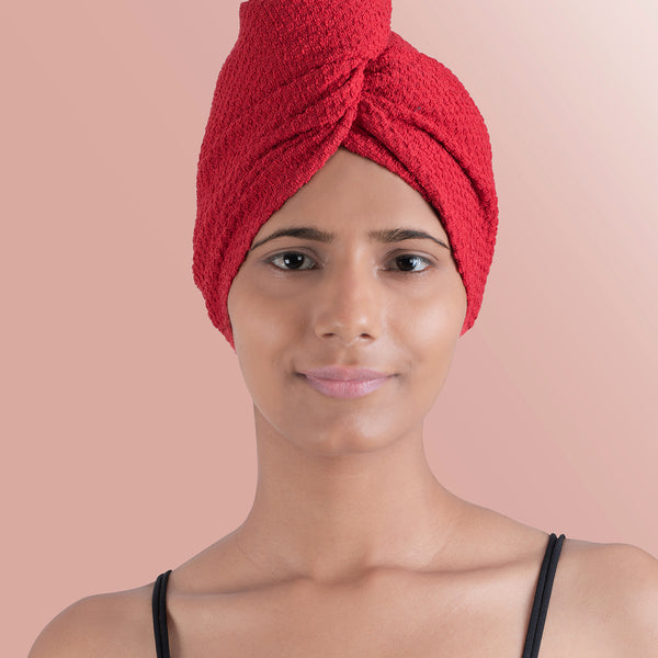 Urban Comfort Headwrap, Tango Red| 240 GSM Cotton