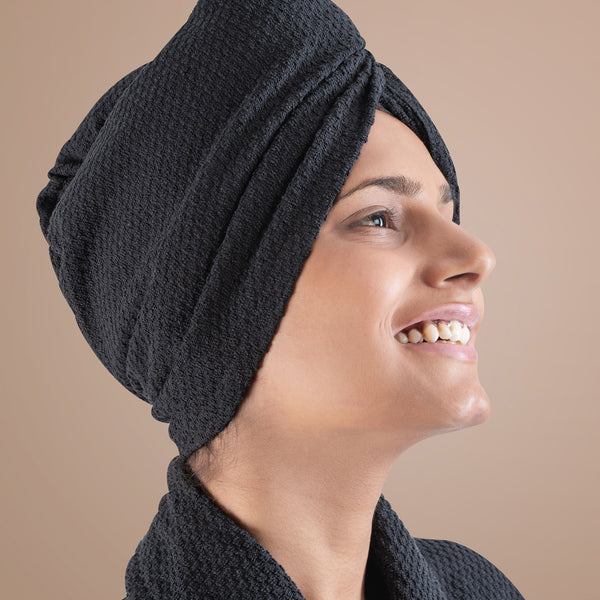 Urban Comfort Headwrap, Shoe Black| 240 GSM Cotton