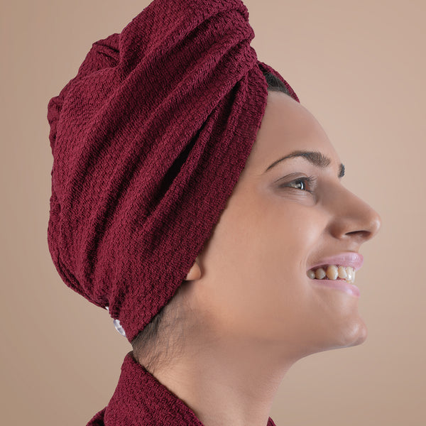 Urban Comfort Headwrap, Wine| 240 GSM Cotton