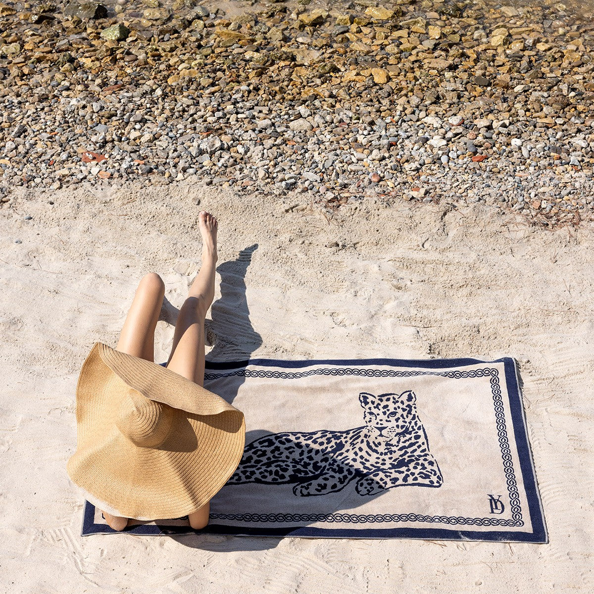 Yves Delorme Leopard Beach Towel