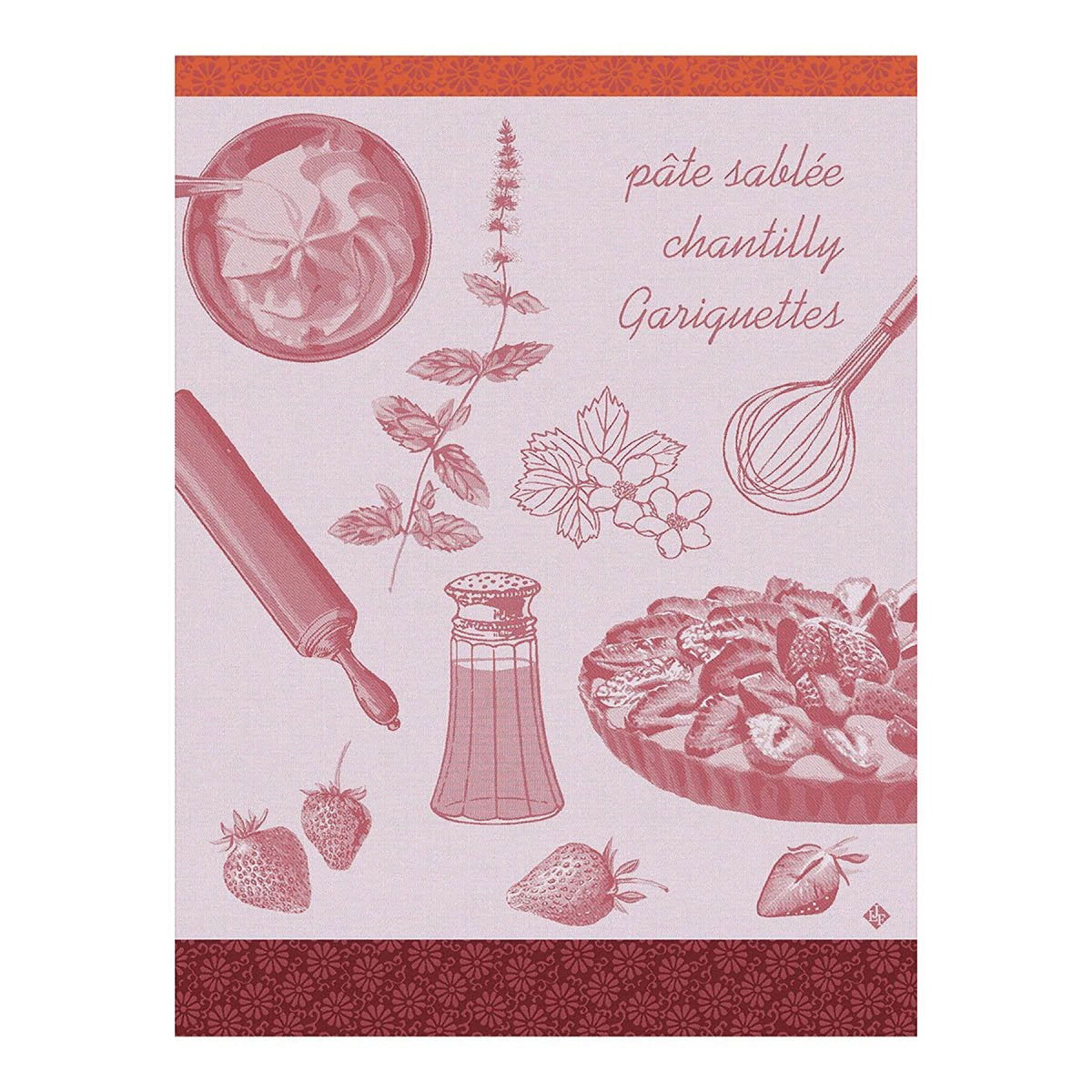 Le Jacquard Francais Tarte Aux Fraises Tea Towel