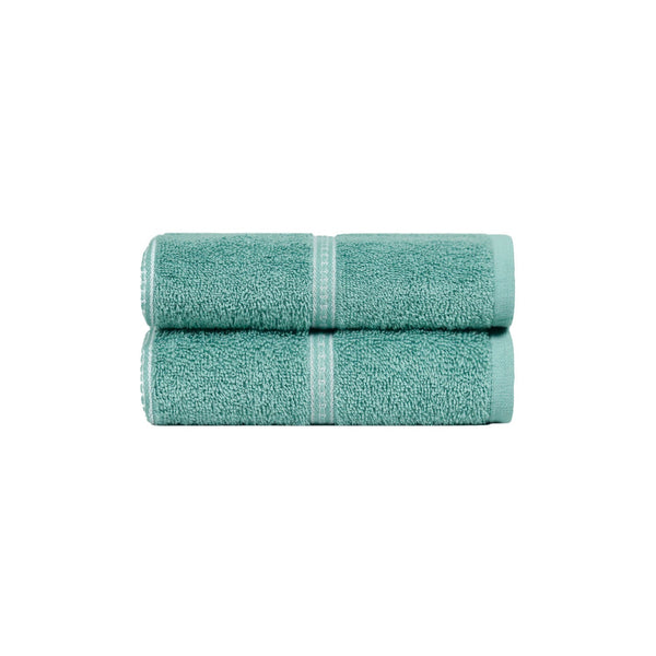 Urban Comfort 2 Pc Hand Towel Set, Shell Green| 450 GSM Cotton|Dry Fast