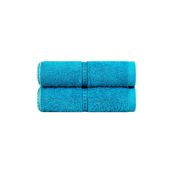 Urban Comfort 2 Pc Hand Towel Set,Tiffany Teal| 450 GSM Cotton|Dry Fast