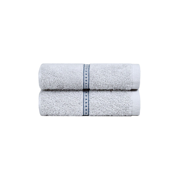 Urban Comfort 2 Pc Hand Towel Set, Disty Grey| 450 GSM Cotton|Dry Fast