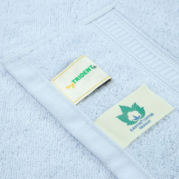 Classic Kasturi 4pc Towel Gift Set, Pure Aqua|509 GSM Cotton