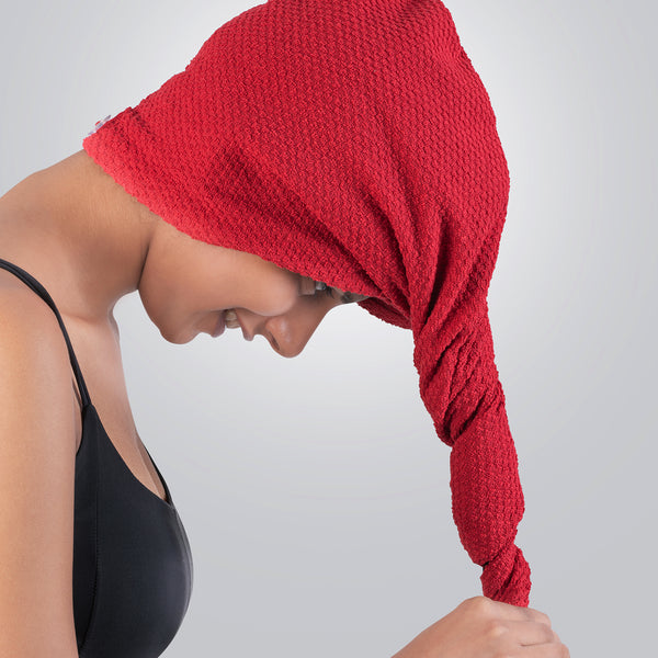 Urban Comfort Headwrap, Tango Red| 240 GSM Cotton