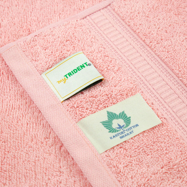 Classic Kasturi 4pc Towel Gift Set, Tender Peach|509 GSM Cotton