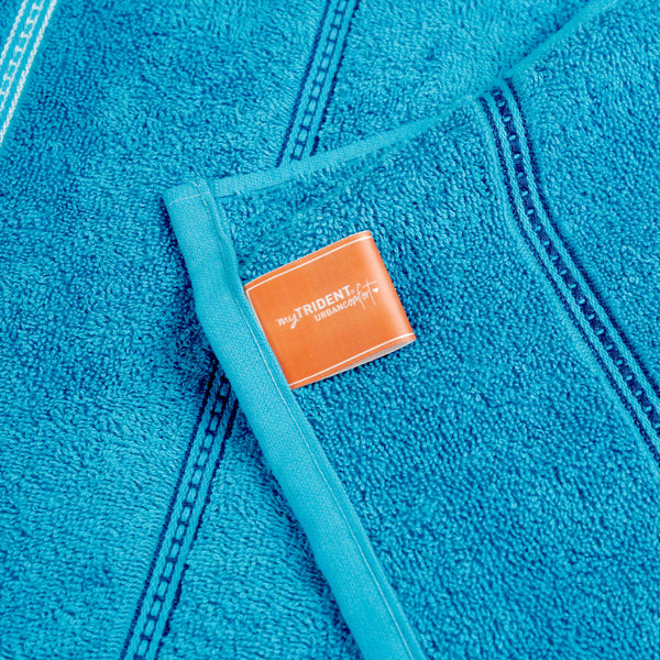 Urban Comfort 2 Pc Hand Towel Set,Tiffany Teal| 450 GSM Cotton|Dry Fast