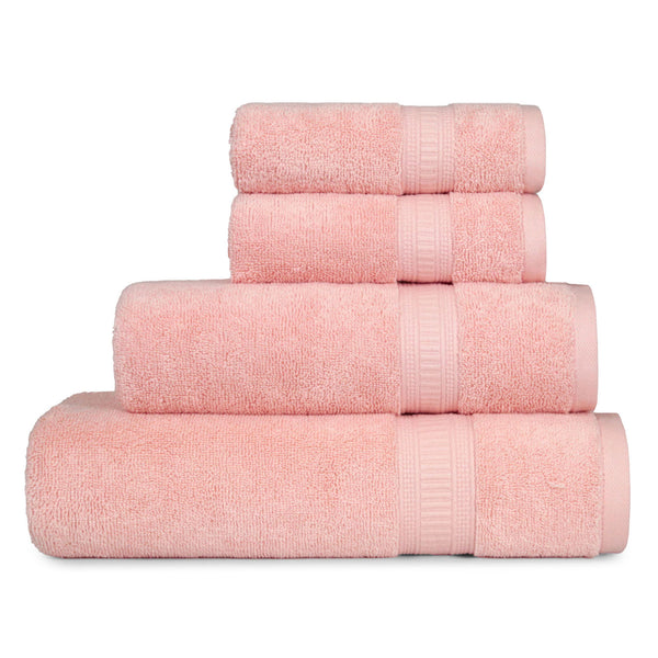 Classic Kasturi 4pc Towel Gift Set, Tender Peach|509 GSM Cotton