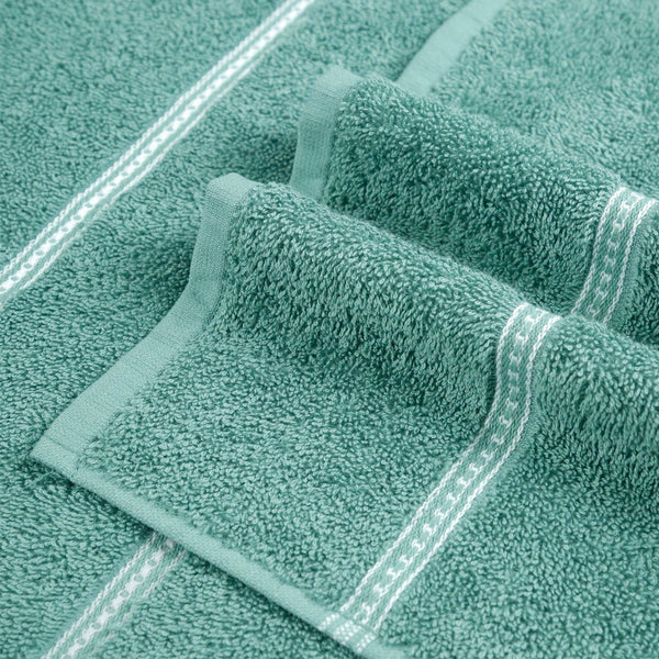 Urban Comfort 2 Pc Hand Towel Set, Shell Green| 450 GSM Cotton|Dry Fast