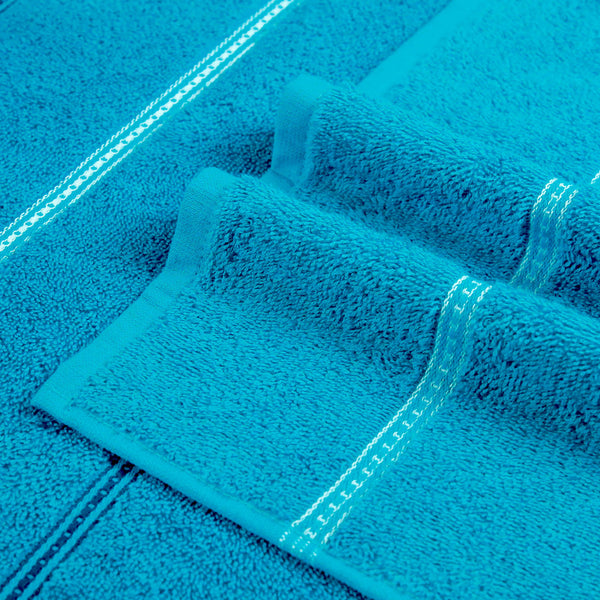 Urban Comfort 2 Pc Hand Towel Set,Tiffany Teal| 450 GSM Cotton|Dry Fast