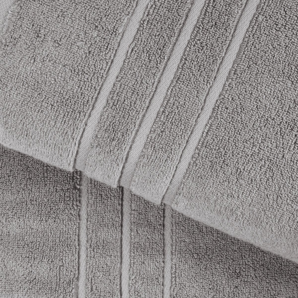 Luxe Home 2Pc Face Towel, Charcoal| 600 GSM Cotton Bamboo