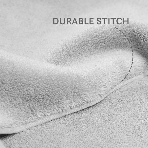 Luxury 6 PC Towel Set, Grey|625 GSM Cotton|Anti Microbial