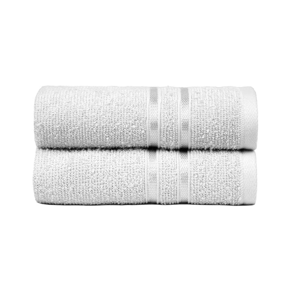 Comfort Living 2Pc Hand Towel, Ice Grey|400 GSM Cotton| Quicky Dry