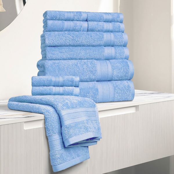 Soft Comfort 12Pc Towel Set, Allure|509 GSM Cotton|Air Rich Technology