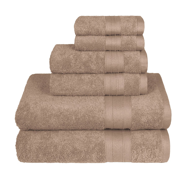 Soft Comfort 6Pc Towel Set, Acron|509 GSM Cotton|Air Rich Technology