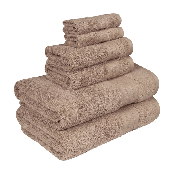 Soft Comfort 6Pc Towel Set, Acron|509 GSM Cotton|Air Rich Technology