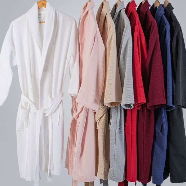 Urban Comfort Unisex Medium Bathrobe, Wine| 240 GSM Cotton