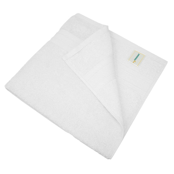 Soft Comfort 2Pc Bath Towel Set, White|509 GSM Cotton|Air Rich Technology