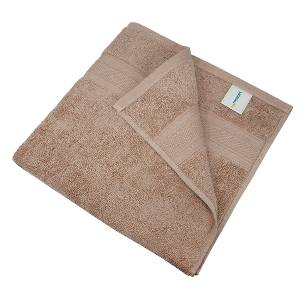 Soft Comfort 2Pc Bath Towel Set, Acron, Brown|509 GSM Cotton|Air Rich Technology