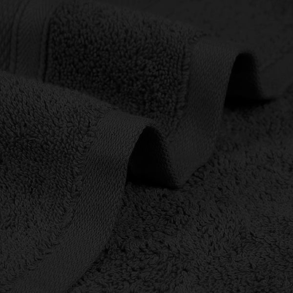 Soft Comfort 2Pc Bath Towel Set, Black|509 GSM Cotton|Air Rich Technology