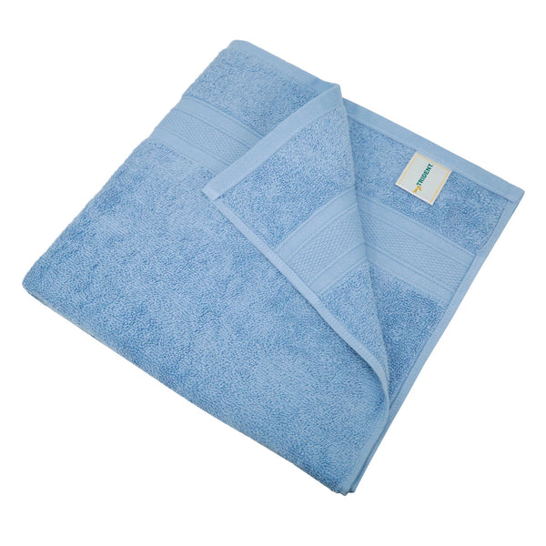 Soft Comfort 2Pc Bath Towel Set, Allue Blue|509 GSM Cotton|Air Rich Technology