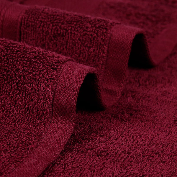 Soft Comfort 2Pc Bath Towel Set, Red Wine|509 GSM Cotton|Air Rich Technology