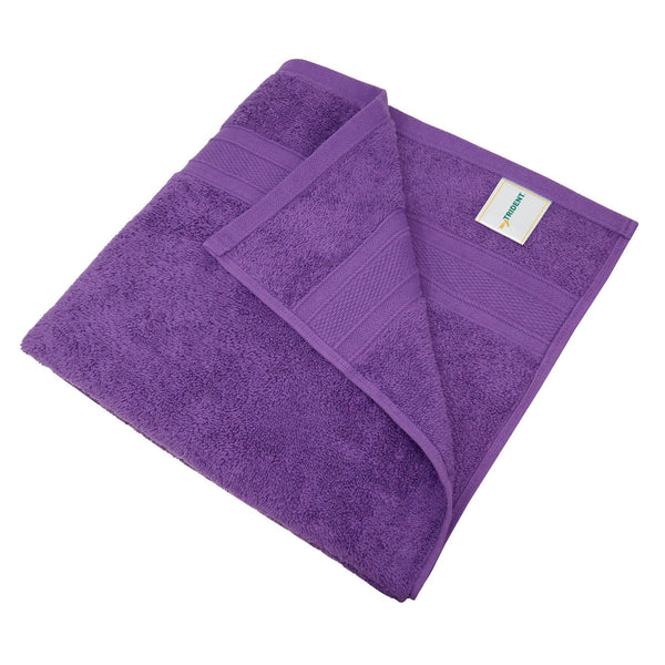 Soft Comfort 2Pc Bath Towel Set, Plum|509 GSM Cotton|Air Rich Technology