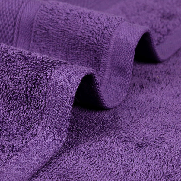 Soft Comfort 2Pc Bath Towel Set, Plum|509 GSM Cotton|Air Rich Technology