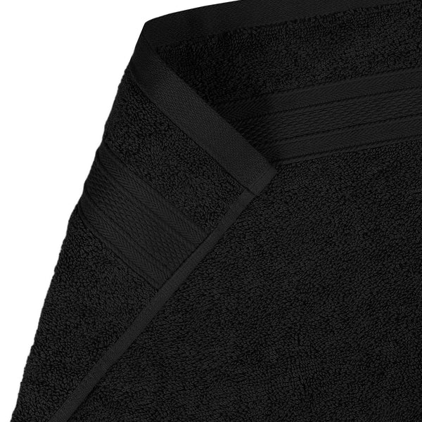 Soft Comfort 4Pc Hand Towel Set, Black|509 GSM Cotton|Air Rich Technology