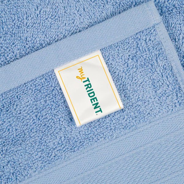 Soft Comfort 4Pc Hand Towel Set, Allue Blue|509 GSM Cotton|Air Rich Technology