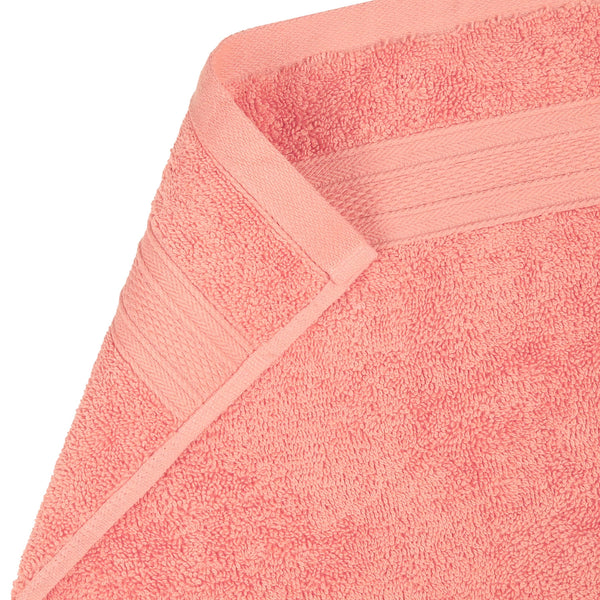 Soft Comfort 4Pc Hand Towel Set, Coral|509 GSM Cotton|Air Rich Technology