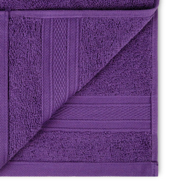 Soft Comfort 6Pc Face Towel Set,Plum,Purple|509 GSM Cotton|Air Rich Technology