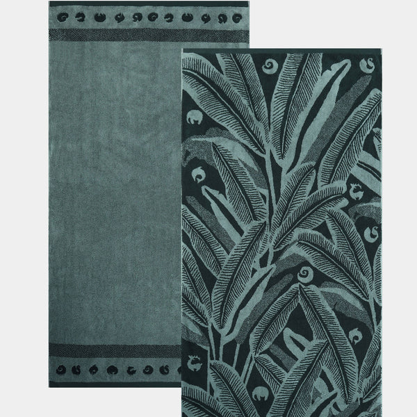 Shivan & Narresh 2Pc Bath Towel Gift Set, Palmera|400 TC Cotton