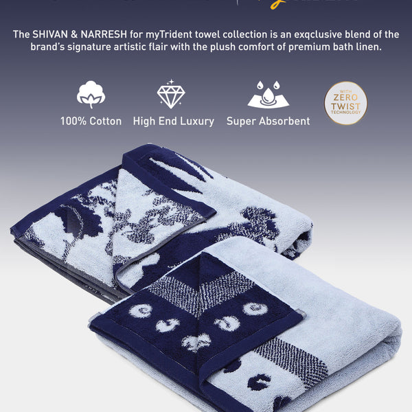 Shivan & Narresh 2Pc Bath Towel Gift Set, Izu Juno|400 TC Cotton