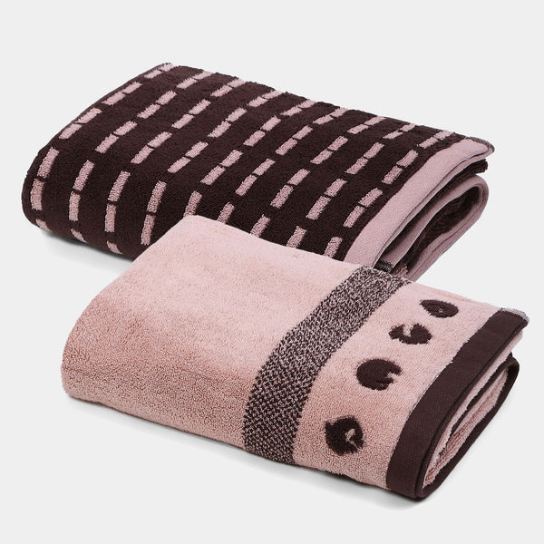 Shivan & Narresh 2Pc Bath Towel Gift Set, Morning Calm|400 TC Cotton