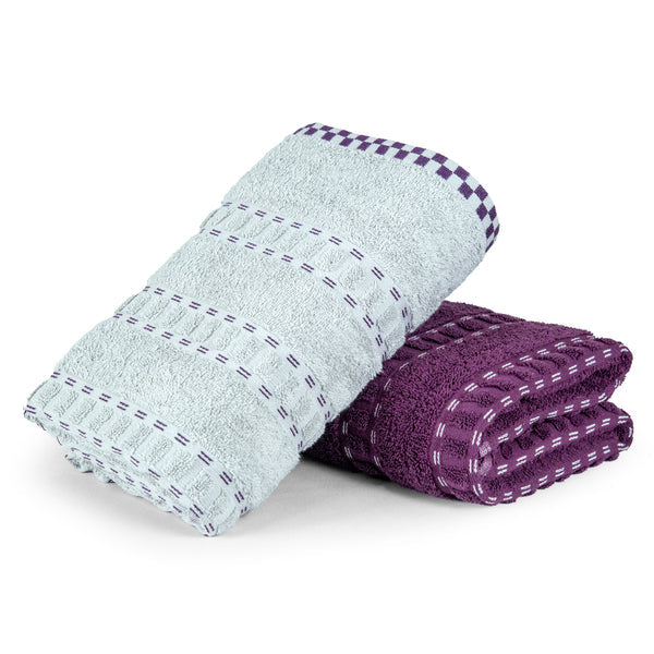 His & Her 2 PC Bath Towel Set, Adam & Eve|500 GSM Cotton