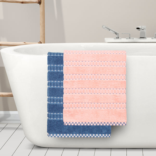 His & Her 2 PC Bath Towel Set, Candy & Floss|500 GSM Cotton