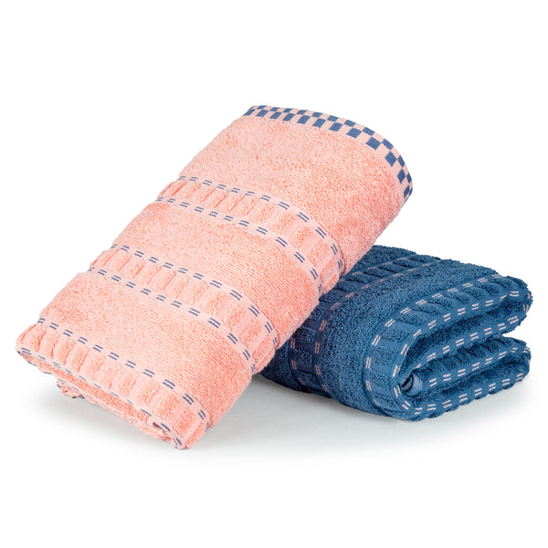 His & Her 2 PC Bath Towel Set, Candy & Floss|500 GSM Cotton