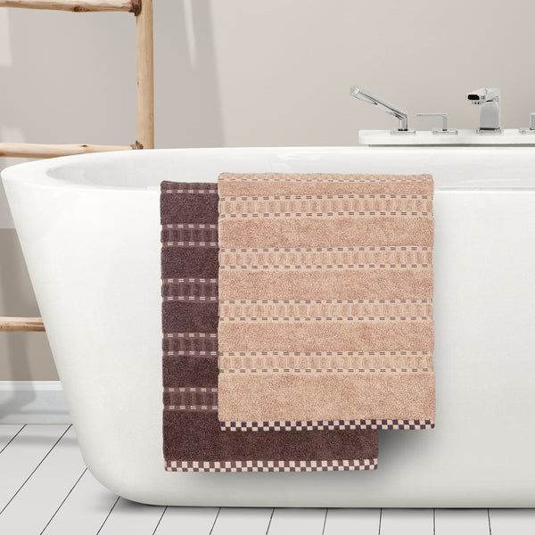 His & Her 2 PC Bath Towel Set, Jim & Jam|500 GSM Cotton