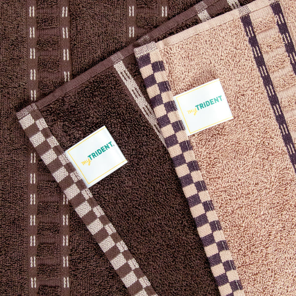 His & Her 2 PC Bath Towel Set, Jim & Jam|500 GSM Cotton