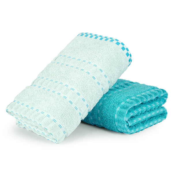 His & Her 2 PC Bath Towel Set,Bow & Arrow|500 GSM Cotton