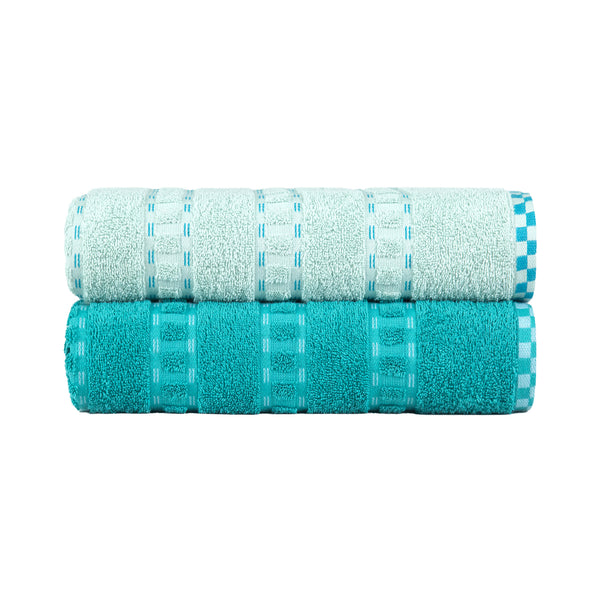 His & Her 2 PC Bath Towel Set,Bow & Arrow|500 GSM Cotton
