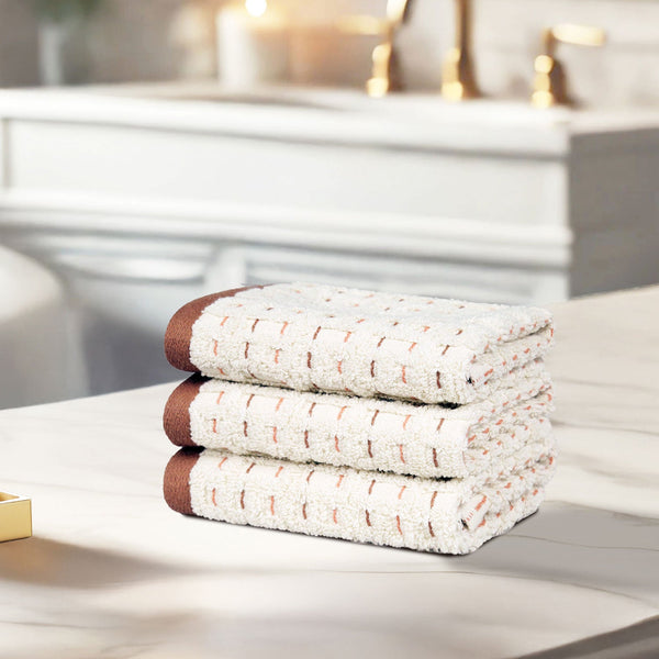 Indulgence By The Fireplace 3Pc Face Towel Set, Odyssey|600 GSM Cotton