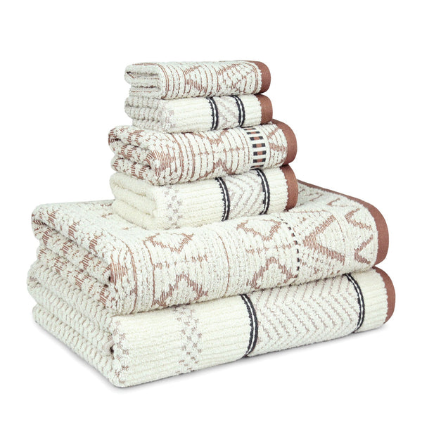 Indulgence By The Fireplace 6Pc Towel Set, Peb-Zen|600 GSM Cotton