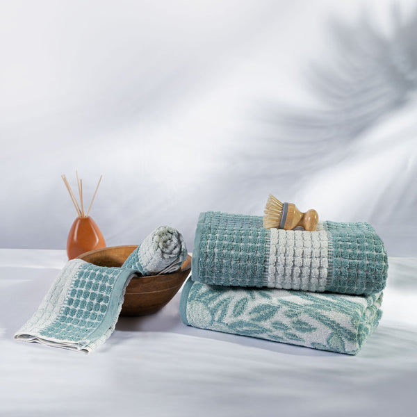 Classic Tranquil Blossoms Towel Set, Cyntia|550 GSM Cotton