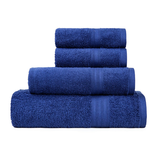 Celebration 4Pc Towel Gift set, Midnight Blue | 450 GSM Cotton