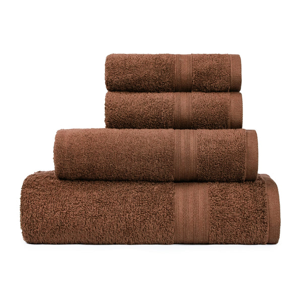 Celebration 4Pc Towel Gift set, Cafe Noir | 450 GSM Cotton