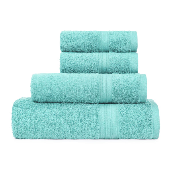 Celebration 4Pc Towel Gift set, Misty Green | 450 GSM Cotton